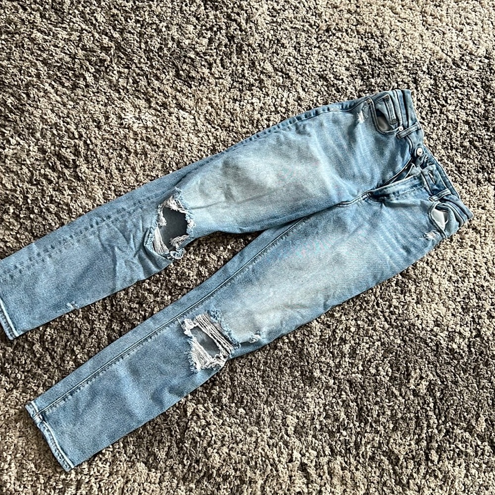 Distressed jeans